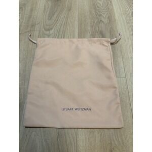 Stuart Weitzman Blush Drawstring Dust Bag For Shoes or Handbag 12.5x14.5 Inches